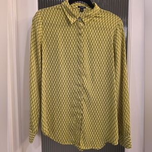 Ann Taylor Retro Green Button Down